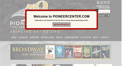 Desktop Screenshot of pioneercenter.com