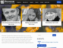 Tablet Screenshot of pioneercenter.org